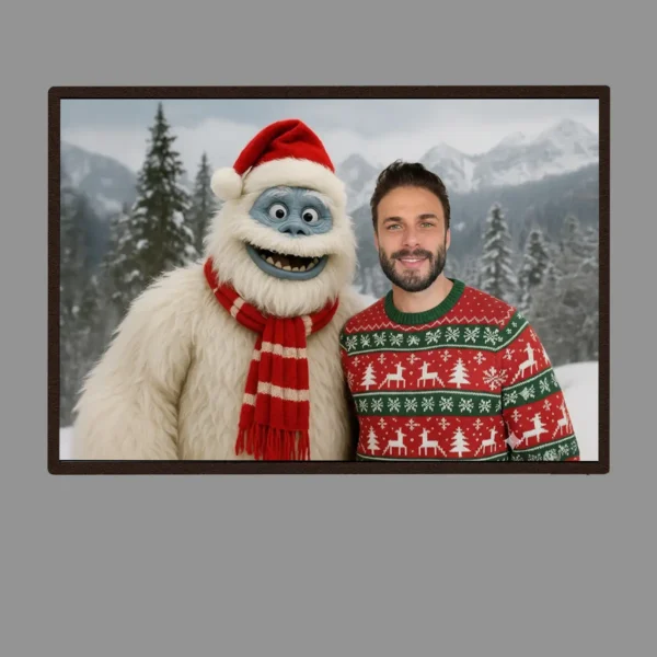 Personalized Christmas Yeti Poster Classic 1964 Stop-Motion Movie Custom Wall Art