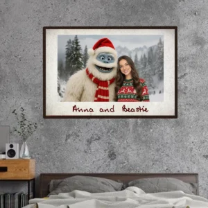 Personalized Christmas Yeti Poster | Classic 1964 Stop-Motion Movie, Custom Wall Art 23 Personalized Christmas Yeti Poster Classic 1964 Stop-Motion Movie Custom Wall Art