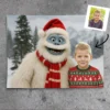 Personalized Christmas Yeti Sherpa Blanket | Classic 1964 Stop-Motion Movie Style, Custom Gift 22 Personalized Christmas Yeti Sherpa Blanket Classic 1964 Stop-Motion Movie Style, Custom Photo Gift Title