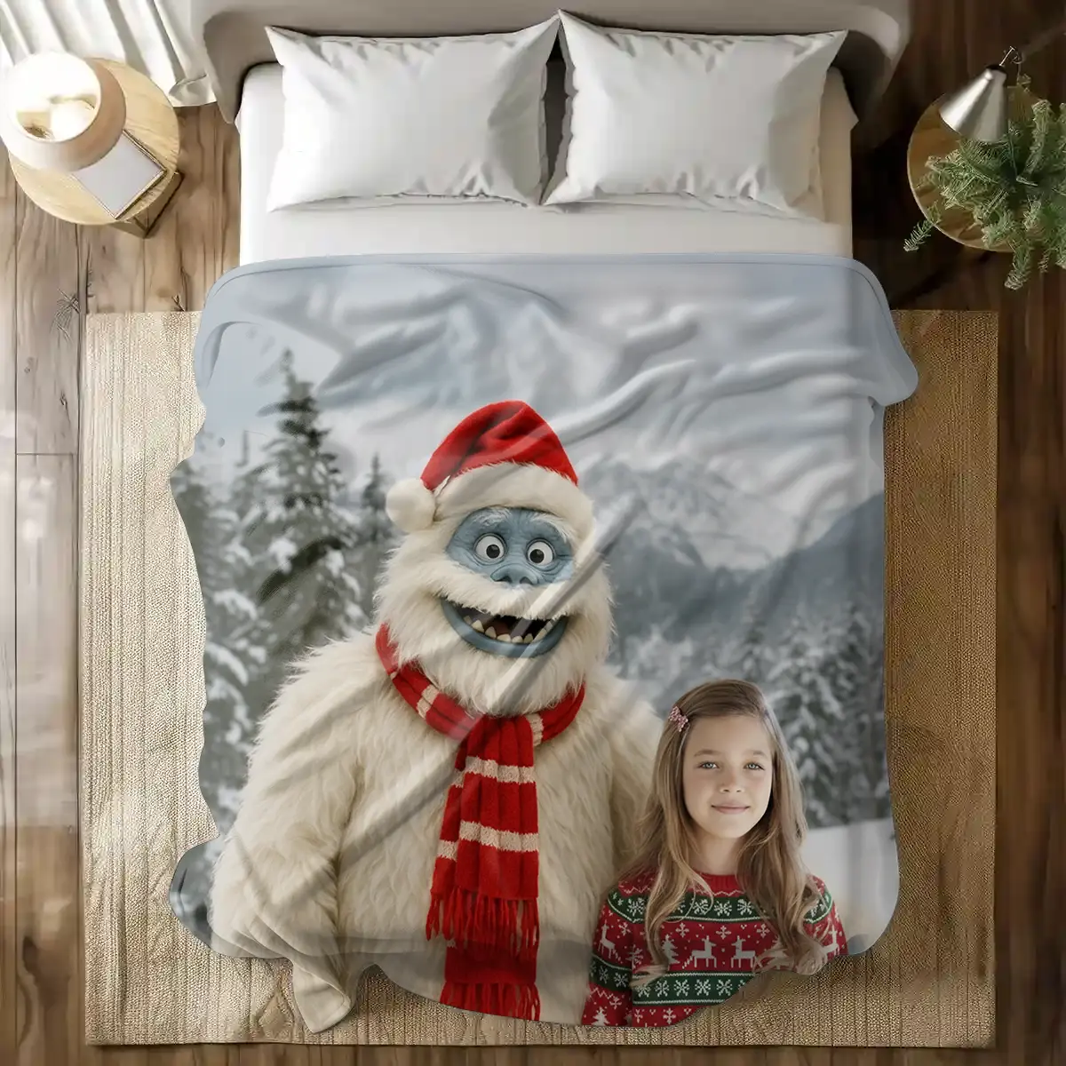 Personalized Christmas Yeti Sherpa Blanket | Classic 1964 Stop-Motion Movie Style, Custom Gift 13 Personalized Christmas Yeti Sherpa Blanket Classic 1964 Stop-Motion Movie Style, Custom Photo Gift Title
