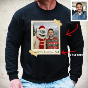 Personalized Christmas Yeti Sweatshirt Classic 1964 Stop-Motion Movie Custom Pullover