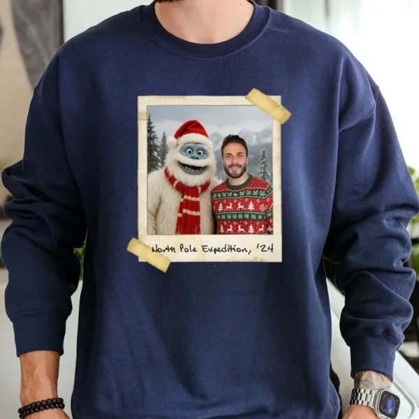 Personalized Christmas Yeti Sweatshirt Classic 1964 Stop-Motion Movie Custom Pullover