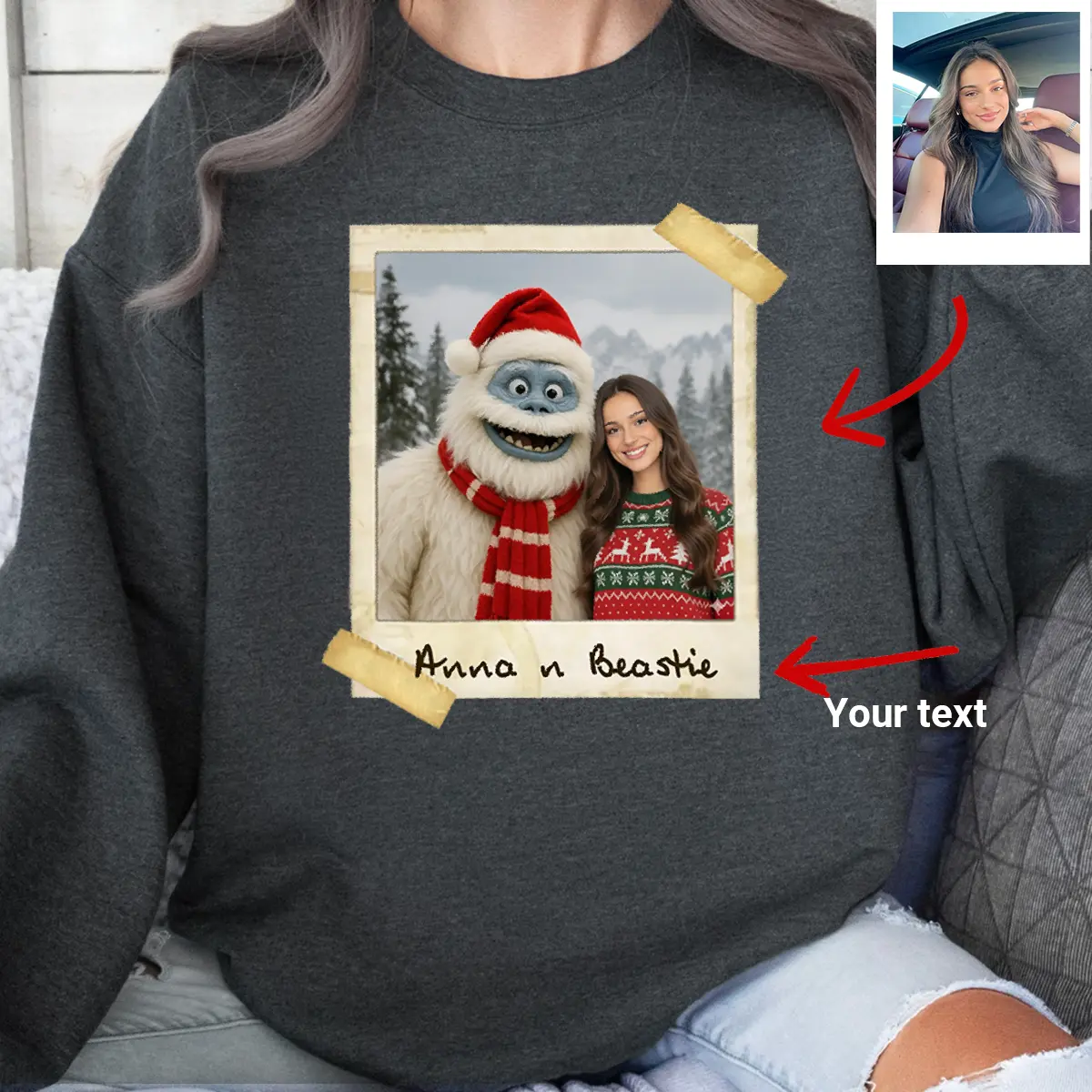 Personalized Christmas Yeti Sweatshirt | Classic 1964 Stop-Motion Movie Custom Pullover 5 Personalized Christmas Yeti Sweatshirt Classic 1964 Stop-Motion Movie Custom Pullover