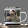 Personalized Yeti Christmas Camping Mug Custom Photo Enamel Mug, Magical Keepsake