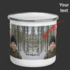Personalized Yeti Christmas Camping Mug Custom Photo Enamel Mug, Magical Keepsake