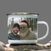 Personalized Yeti Christmas Camping Mug Custom Photo Enamel Mug, Magical Keepsake