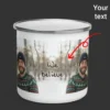 Personalized Yeti Christmas Camping Mug Custom Photo Enamel Mug, Magical Keepsake