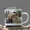 Personalized Yeti Christmas Camping Mug Custom Photo Enamel Mug, Magical Keepsake