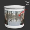 Personalized Yeti Christmas Camping Mug Custom Photo Enamel Mug, Magical Keepsake