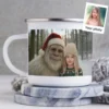 Personalized Yeti Christmas Camping Mug Custom Photo Enamel Mug, Magical Keepsake