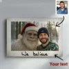Personalized Yeti Christmas Canvas Custom Photo Art Ready to Hang, Magical Keepsake