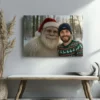 Personalized Yeti Christmas Canvas Custom Photo Art Ready to Hang, Magical Keepsake