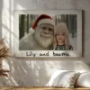 Personalized Yeti Christmas Canvas Custom Photo Art Ready to Hang, Magical Keepsake