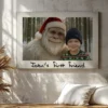 Personalized Yeti Christmas Canvas Custom Photo Art Ready to Hang, Magical Keepsake