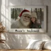 Personalized Yeti Christmas Canvas Custom Photo Art Ready to Hang, Magical Keepsake