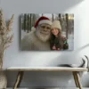 Personalized Yeti Christmas Canvas Custom Photo Art Ready to Hang, Magical Keepsake