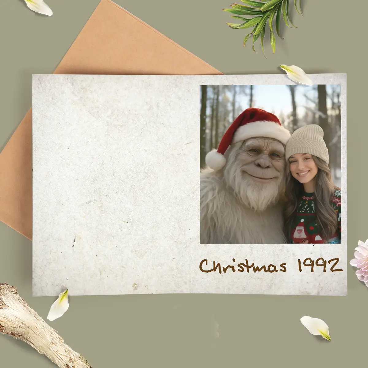 Personalized Yeti Christmas Card | Custom Photo Greeting Card, Magical Keepsake 11 Personalized Yeti Christmas Card Custom Photo Greeting Card, Magical Keepsake
