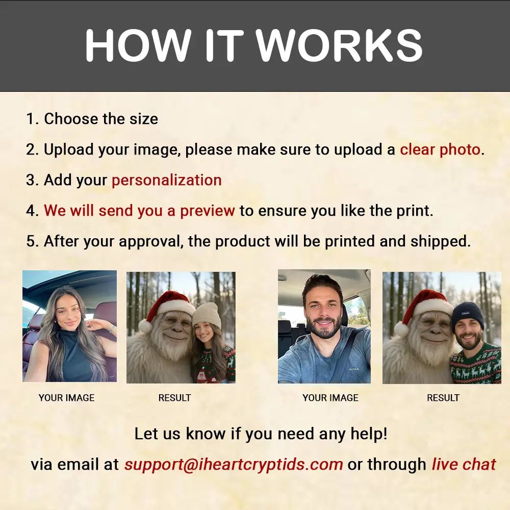 Personalized Yeti Christmas Card | Custom Photo Greeting Card, Magical Keepsake 14 Personalized Yeti Christmas Card Custom Photo Greeting Card, Magical Keepsake