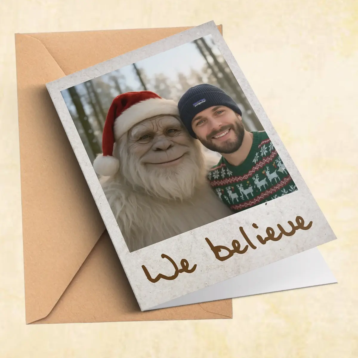 Personalized Yeti Christmas Card | Custom Photo Greeting Card, Magical Keepsake 9 Personalized Yeti Christmas Card Custom Photo Greeting Card, Magical Keepsake