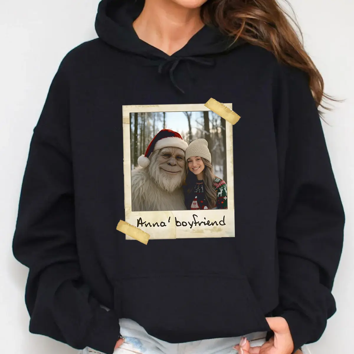 Personalized Yeti Christmas Hoodie | Custom Hooded Sweatshirt, Magical Keepsake 7 Personalized Yeti Christmas Hoodie Custom Hooded Sweatshirt, Magical Keepsake