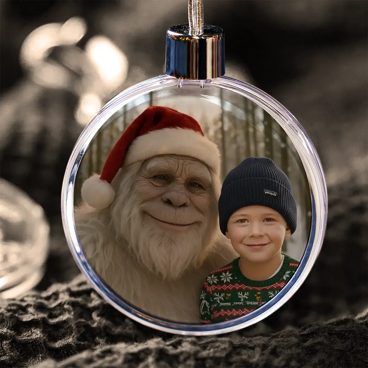 Personalized Yeti Christmas Ornament | Custom Photo Decor Gift, Magical Keepsake 10 Personalized Yeti Christmas Ornament Custom Photo Decor Gift, Magical Keepsake