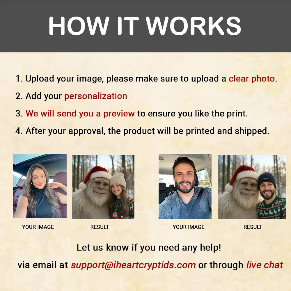 Personalized Yeti Christmas Ornament | Custom Photo Decor Gift, Magical Keepsake 11 Personalized Yeti Christmas Ornament Custom Photo Decor Gift, Magical Keepsake