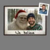 Personalized Yeti Christmas Poster Custom Photo Wall Art, Magical Keepsake
