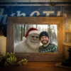 Personalized Yeti Christmas Poster Custom Photo Wall Art, Magical Keepsake