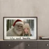 Personalized Yeti Christmas Poster Custom Photo Wall Art, Magical Keepsake