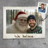 Personalized Yeti Christmas Sherpa Blanket Custom Photo, Magical Keepsake Cozy