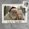 Personalized Yeti Christmas Sherpa Blanket Custom Photo, Magical Keepsake Cozy