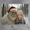 Personalized Yeti Christmas Sherpa Blanket Custom Photo, Magical Keepsake Cozy