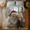 Personalized Yeti Christmas Sherpa Blanket Custom Photo, Magical Keepsake Cozy