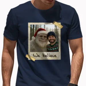 Personalized Yeti Christmas Shirt Custom Photo Tee, Magical Keepsake