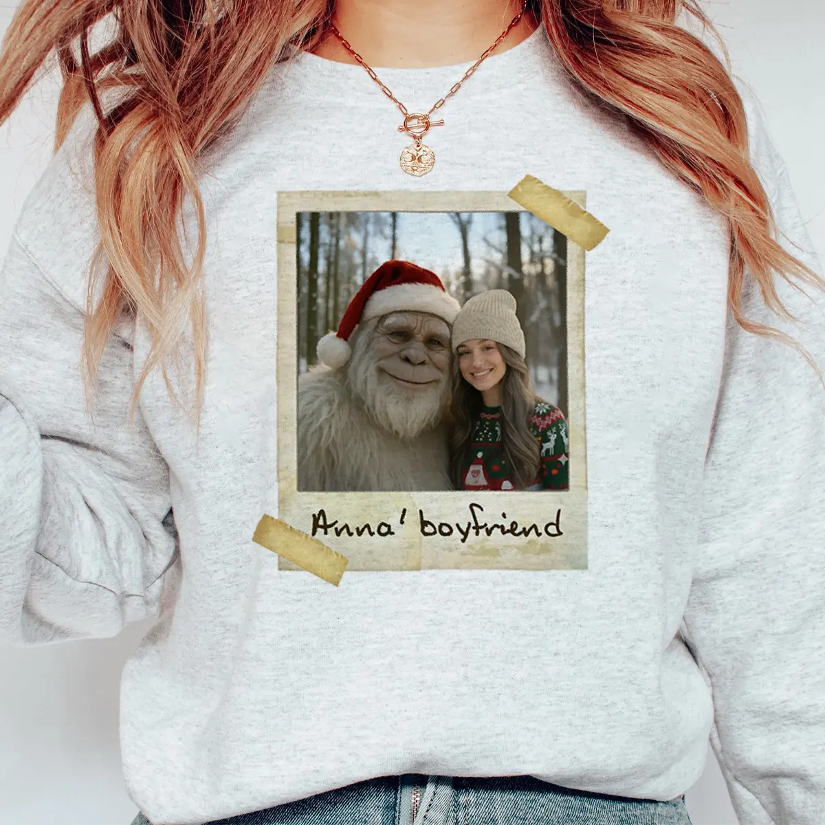 Personalized Yeti Christmas Sweatshirt | Custom Photo Pullover, Magical Keepsake 7 Personalized Yeti Christmas Sweatshirt Custom Photo Pullover, Magical Keepsake