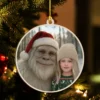 Personalized Yeti Christmas Wooden Ornament Custom Photo Gift, Magical Keepsake