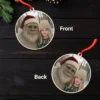 Personalized Yeti Christmas Wooden Ornament Custom Photo Gift, Magical Keepsake