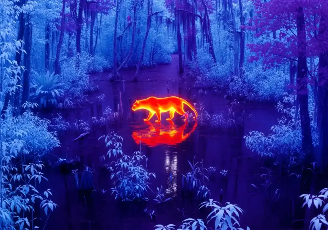 5 Reasons Mokele-mbembe Could Be The Last Survivor 20 A futuristic drone scanning a swamp with thermal imaging.