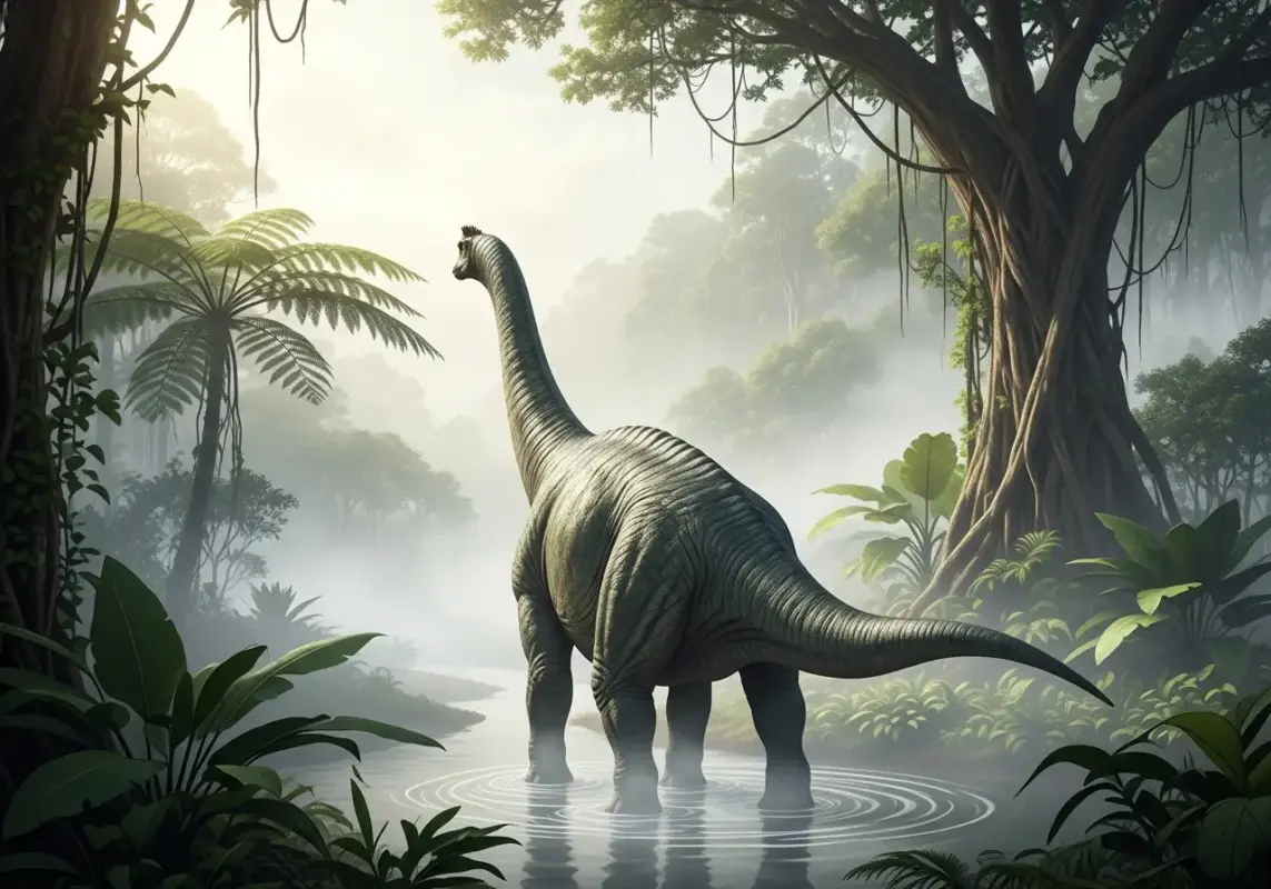5 Reasons Mokele-mbembe Could Be The Last Survivor 21 A peaceful, majestic final shot of Mokele-mbembe walking into the mist.