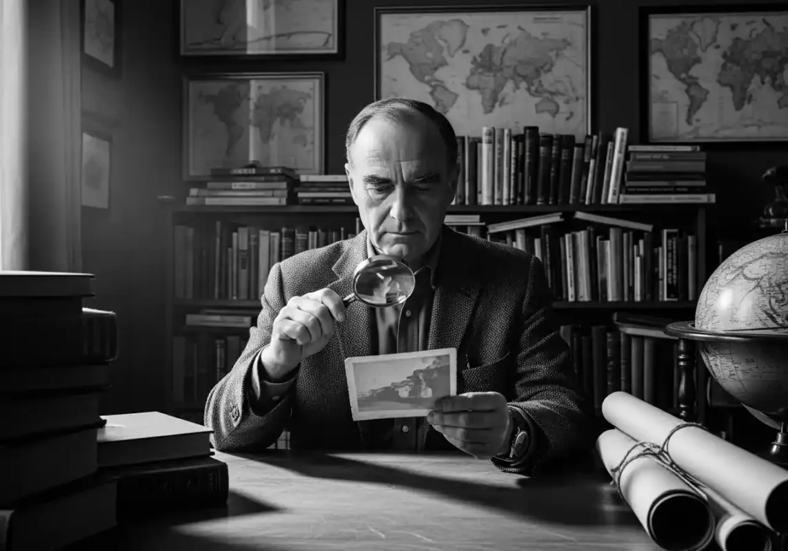 Cryptozoologist Ivan T. Sanderson portrait