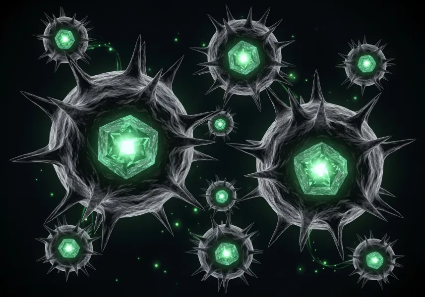 Jackalope: The Shocking True Story Behind America's Cutest Cryptid? 6 Stylized artistic rendering of a papillomavirus microscopic view.