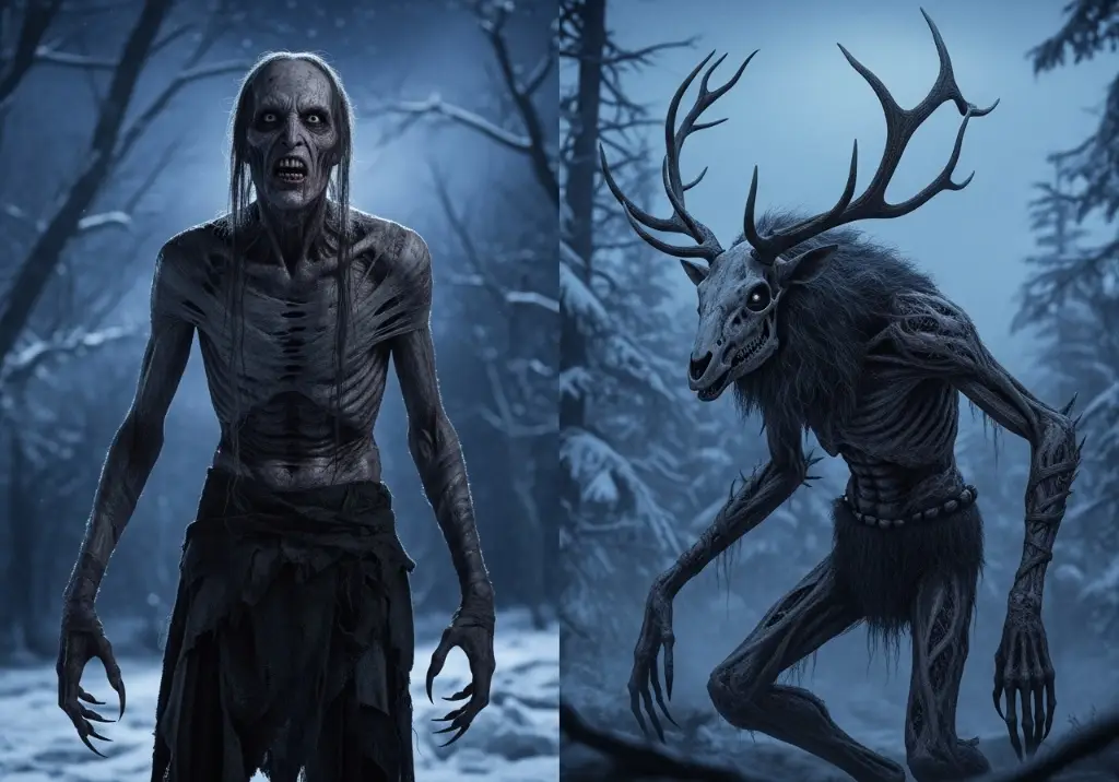 Wendigo: The Chilling Truth Behind The Legend That Haunts The North Woods 17 Wendigo comparison Supernatural vs Antlers movie