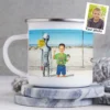 Personalized 1990s Area 51 Alien Camping Mug | Custom Face in Funny Retro Vacation Pic, 90s Kitsch Enamel Mug 22 Personalized 1990s Area 51 Alien Camping Mug Custom Face in Funny Retro Vacation Pic, 90s Kitsch Enamel Mug