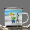 Personalized 1990s Area 51 Alien Camping Mug | Custom Face in Funny Retro Vacation Pic, 90s Kitsch Enamel Mug 23 Personalized 1990s Area 51 Alien Camping Mug Custom Face in Funny Retro Vacation Pic, 90s Kitsch Enamel Mug