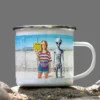 Personalized 1990s Area 51 Alien Camping Mug | Custom Face in Funny Retro Vacation Pic, 90s Kitsch Enamel Mug 17 Personalized 1990s Area 51 Alien Camping Mug Custom Face in Funny Retro Vacation Pic, 90s Kitsch Enamel Mug