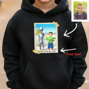 Personalized 1990s Area 51 Alien Hoodie | Custom Face in Funny Retro Vacation Pic, 90s Kitsch Hooded Sweatshirt 23 Personalized 1990s Area 51 Alien Hoodie Custom Face in Funny Retro Vacation Pic, 90s Kitsch Hooded Sweatshirt