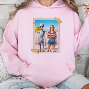 Personalized 1990s Area 51 Alien Hoodie | Custom Face in Funny Retro Vacation Pic, 90s Kitsch Hooded Sweatshirt 20 Personalized 1990s Area 51 Alien Hoodie Custom Face in Funny Retro Vacation Pic, 90s Kitsch Hooded Sweatshirt