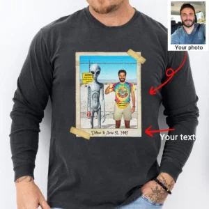 Personalized 1990s Area 51 Alien Long Sleeve Tee | Custom Face in Retro Vacation Pic, 90s Kitsch Crewneck 19 Personalized 1990s Area 51 Alien Long Sleeve Tee Custom Face in Retro Vacation Pic, 90s Kitsch Crewneck