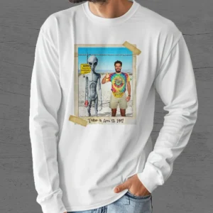 Personalized 1990s Area 51 Alien Long Sleeve Tee | Custom Face in Retro Vacation Pic, 90s Kitsch Crewneck 21 Personalized 1990s Area 51 Alien Long Sleeve Tee Custom Face in Retro Vacation Pic, 90s Kitsch Crewneck