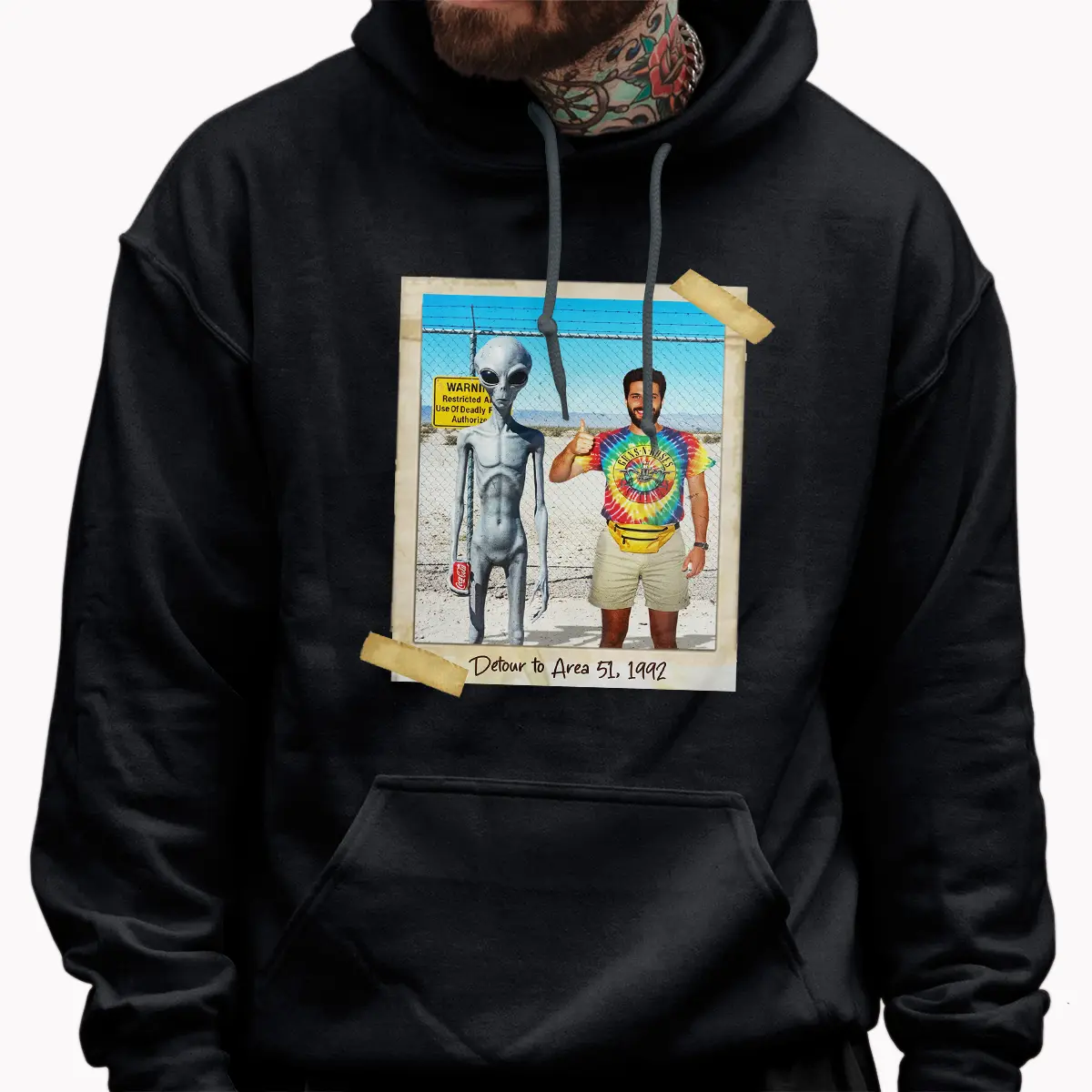 Personalized 1990s Area 51 Alien Shirt | Custom Face in Funny Retro Vacation Pic, 90s Kitsch Tee 10 Personalized 1990s Area 51 Alien Shirt Custom Face in Funny Retro Vacation Pic, 90s Kitsch Tee